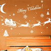 Merry Christmas Santa Claus Words Wall Sticker