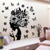 Home Decor Decals Butterfly Flower Fairy Girl