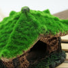 Resin Ancient House with Moss Aquarium Decor