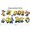 Minions Despicable Me Removable Wall Stickers